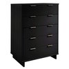 Manhattan Comfort Granville 45.27 Tall Dresser in Black DR-5022